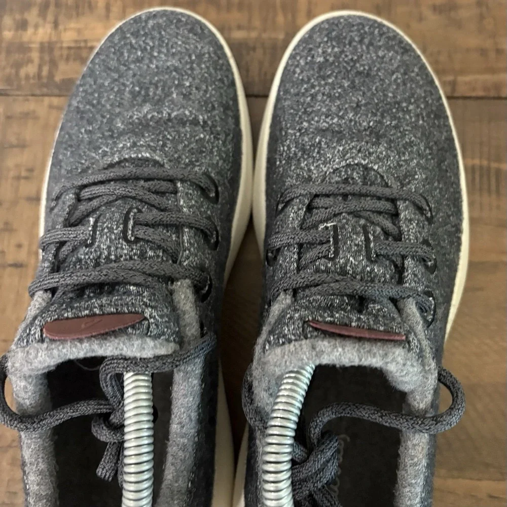 Allbirds Mens WRM Wool Runner Mizzle Sneakers Size 9 Gray Low Top Lace Up Shoes